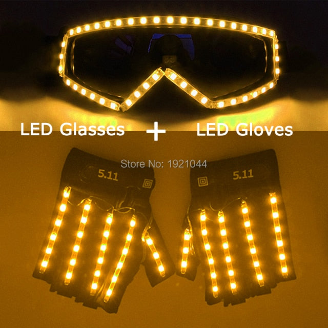 Lit Power Bike Life LED Goggles and Gloves set